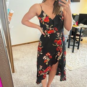 NWT T.I.M.I.N.G. Red Floral Romper Dress, Style #WP829, Sizes S, M, L available!